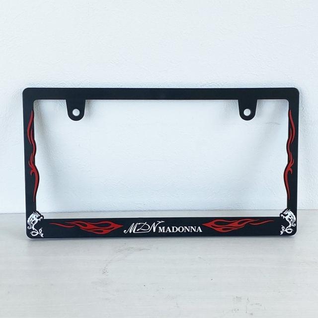 送料込】MDNマドンナオリジナルナンバープレート枠2枚セット ナンバー 