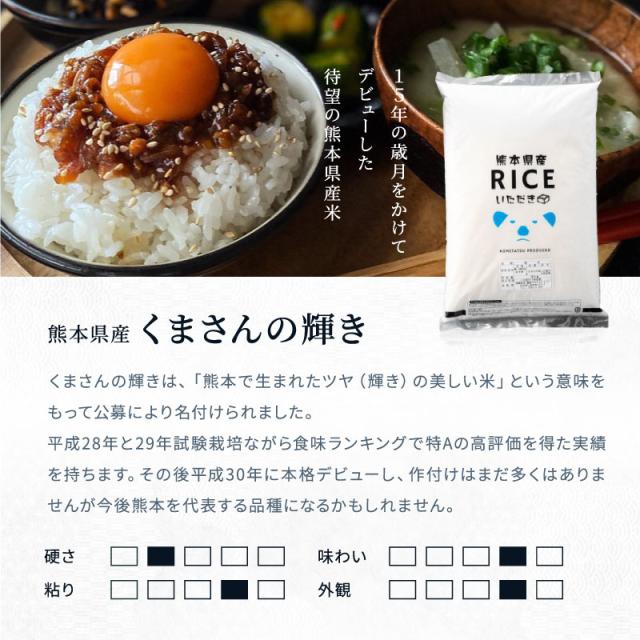 米 お米 18kg くまさんの輝き 無洗米 熊本県産 令和7年産 20kg こめたつ_7