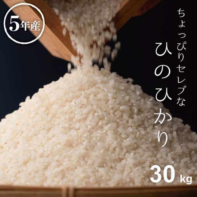 米 お米 30kg ちょっぴりセレブな ヒノヒカリ 国内産 令和5年産 玄米30kg 精米27kg ひのひかり こめたつ 米・雑穀