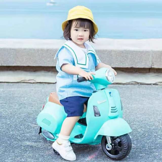 電動乗用バイク ベスパ GTS mini 子供 乗れる 乗用玩具 3歳〜6歳