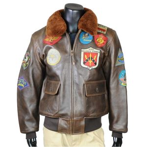 AVIREX G-1 レザージャケット トップガン [ ブラウン / Mサイズ ][411352]の通販は 55,660円