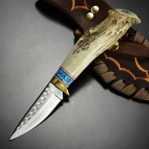 Ken Richardson Knives アウトドアナイフ Hunter Turquoise レザーシース付き[bkrk1403tdpr]