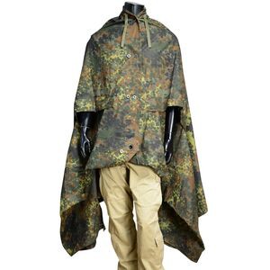 ドイツ軍放出品 テントシート 軍幕 Flecktarn フレクター迷彩 [ 並品 ][ee339un]