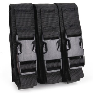 High Speed Gear トリプル ピストルマグポーチ MOLLE対応 12PM03 [ ブラック ][hsg12pm03bk]の通販は 6,709円