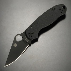 Spyderco 折りたたみナイフ Para3 G-10 コンプレッションロック CPM-S45VN [ ブラック ][sc223gpbk]