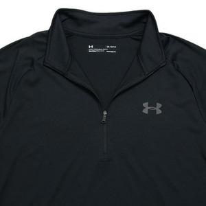 UNDER ARMOUR ブラック ハーフジップ トップス UNDER ARMOUR ハーフジップシャツ Tech 1/2 Zip Shirt 2.0 長袖