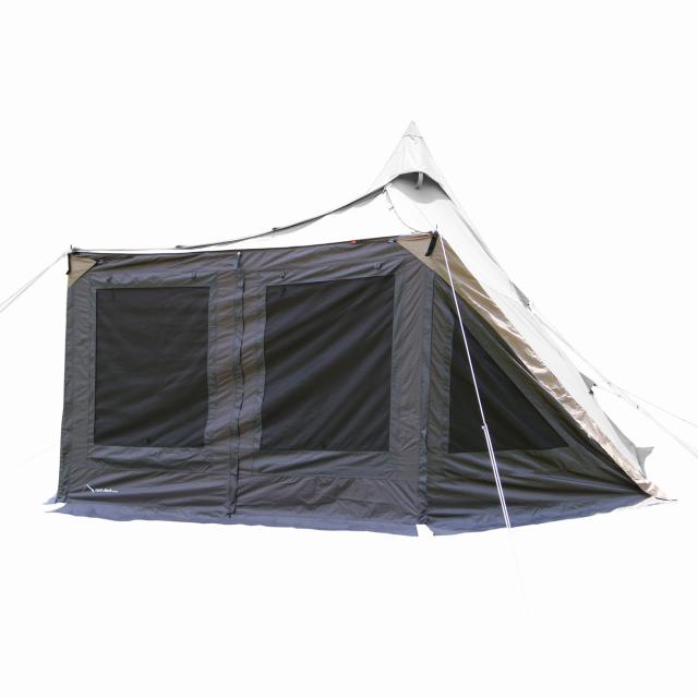 テンマクデザイン　サーカスTC DX専用 フロントフラップ ワイド【ST ブラック】 tent-Mark DESIGNS (オプション品)