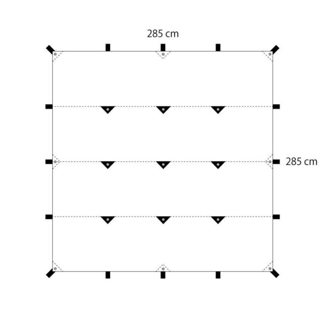 テンマクデザイン 男前 タープ グレー tent-Mark DESIGNS