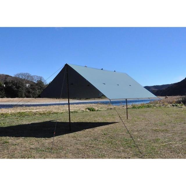 テンマクデザイン 男前 タープ グレー tent-Mark DESIGNS 【 スクエア タープ ソロ キャンプ 焚き火 】 