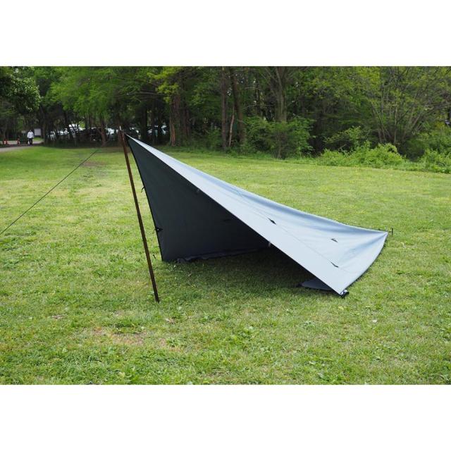 テンマクデザイン 男前 タープ グレー tent-Mark DESIGNS 【 スクエア タープ ソロ キャンプ 焚き火 】 