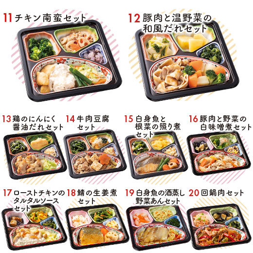 冷凍弁当 健康 おかず 冷凍 食品 塩分2.0ｇ以下 おかず 20食分 20種×1食 弁当 簡単 時短 バランス レンジ お中元 敬老の日 父の日 ギフト プレゼント_4
