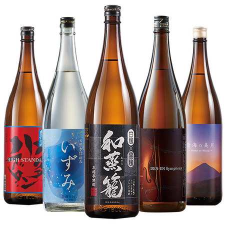 焼酎 芋焼酎 本場九州 鹿児島 薩摩 5酒蔵 いも焼酎 飲み比べセット 一升瓶 5本組 1800ml お酒 ギフト 送料無料