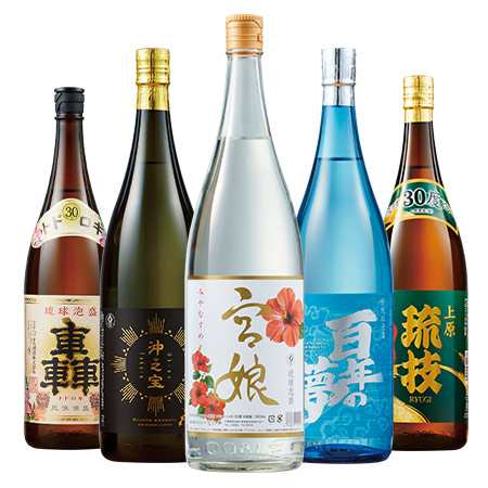 酒 焼酎 泡盛 プレミアム 琉球 泡盛 飲みくらべ 一升瓶 5本組 飲み比べセット 1800ml 5本 【(税込)以上で送料無料】