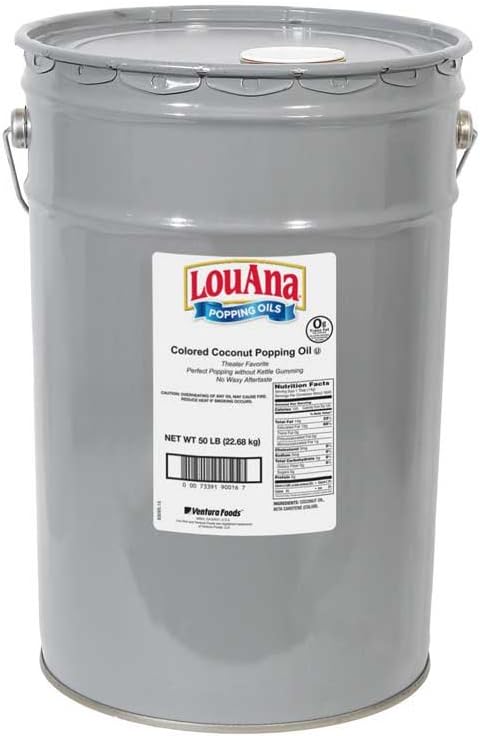 業務用　ココナッツオイル22.7kg ・バター風味 黄　ポップコーン　