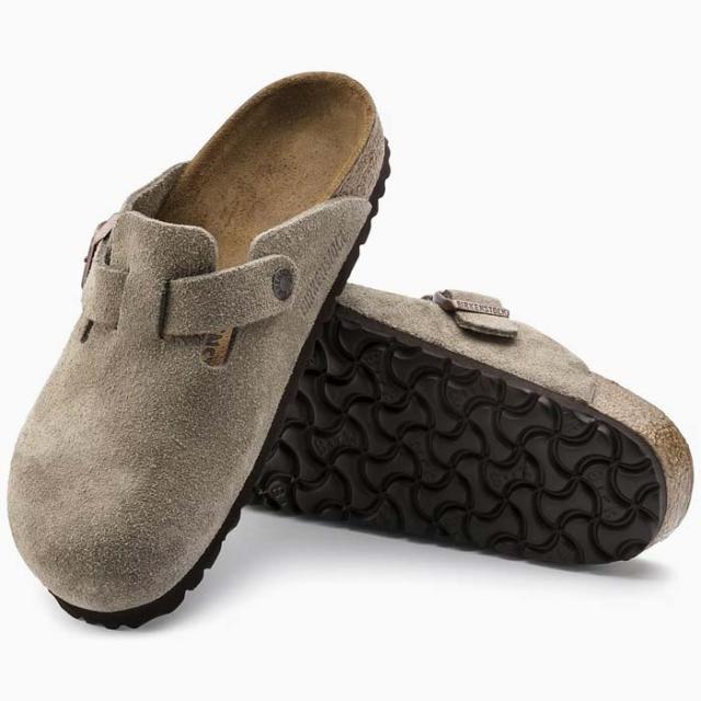 毎日発送 ビルケンシュトック ボストン メンズ レディース 普通幅 トープ ベージュ ベロアレザー BIRKENSTOCK BOSTON LEVE TAUPE 0060461[PU1]_4