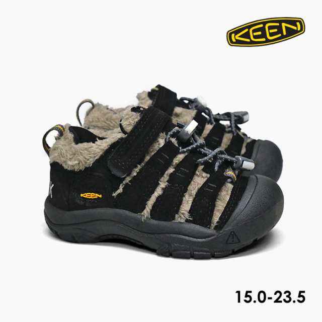 キーン スニーカー キッズ KEEN NEWPORT SHOE LITTLE/1026628 BIG/1026625 キーン コラボ ニューポートシュー 黒茶 幅広 ボア 速乾 子供