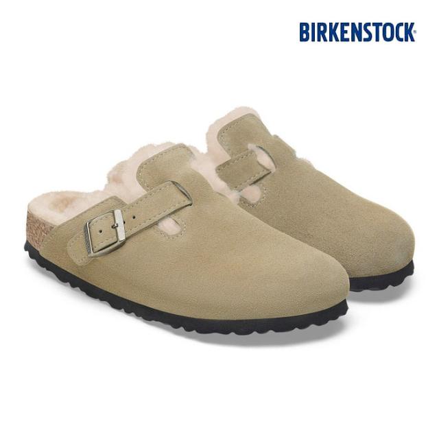 毎日発送 ビルケンシュトック ボストン シアリング メンズ レディース 普通幅 トープ ベージュ スエード BIRKENSTOCK BOSTON SHEARLING LEVE TAUPE 1028289[PU1]