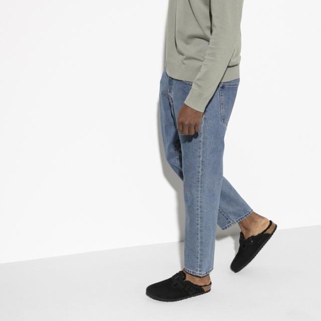 毎日発送 ビルケンシュトック ボストン シアリング メンズ レディース 普通幅 ブラック スエード 黒 BIRKENSTOCK BOSTON SHEARLING LEVE BLACK 259881