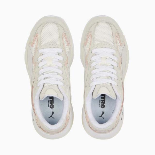 プーマ テバリス ニトロ レディース スニーカー PUMA TEVERIS NITRO 388774-04 ベージュ 白 ピンク[PU2]_4