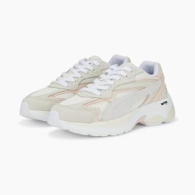 プーマ テバリス ニトロ レディース スニーカー PUMA TEVERIS NITRO 388774-04 ベージュ 白 ピンク[PU2]_1