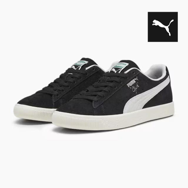 プーマ クライド ヘアリー スウェード PUMA CLYDE HAIRLY SUEDE 393115-02 メンズ レディース スニーカー スエード 黒 白 復刻[PU2]