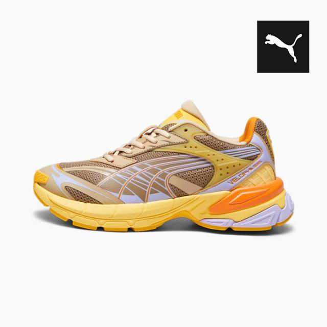 PUMA プーマ ベロファシス マルチ スニーカー メンズ レディース VELOPHASIS MULTI 393449-02 ブラウン イエロー[PU2]