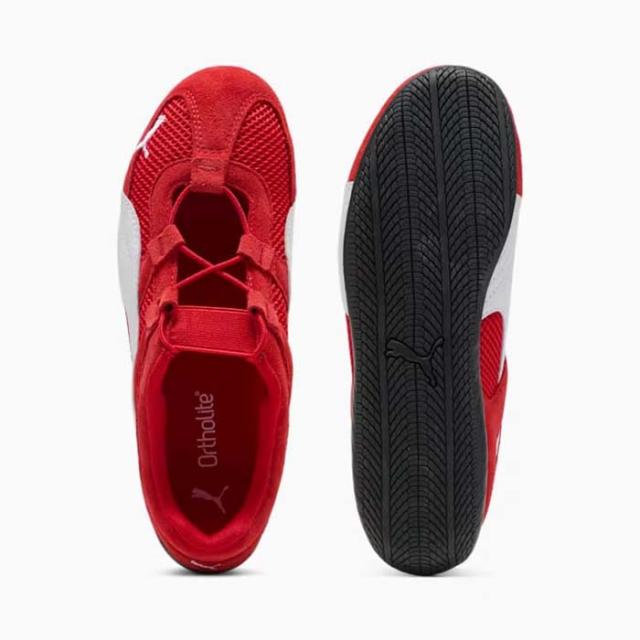 毎日発送 プーマ スピードキャット ゴー PUMA SPEEDCAT GO 403589-02 レディース スニーカー 赤白 スエード メッシュ[PU1]_4
