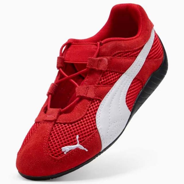 毎日発送 プーマ スピードキャット ゴー PUMA SPEEDCAT GO 403589-02 レディース スニーカー 赤白 スエード メッシュ[PU1]_5