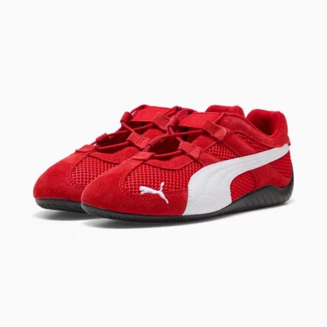 毎日発送 プーマ スピードキャット ゴー PUMA SPEEDCAT GO 403589-02 レディース スニーカー 赤白 スエード メッシュ[PU1]_1