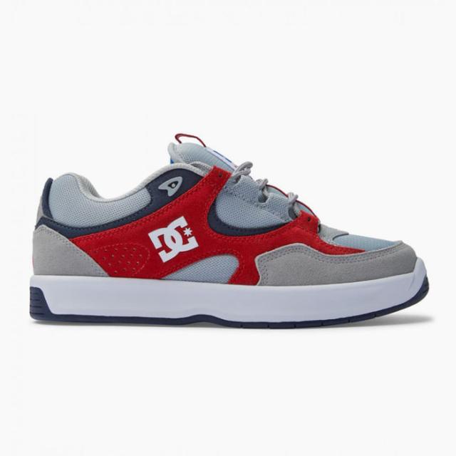 DC スニーカー スケシュー DC SHOES KALYNX ZERO S DS234001 GRF ディーシーシューズ メンズ カリンクス ゼロ スケート スケートシューズ スニーカー グレー 赤 スエード[PU2]_1