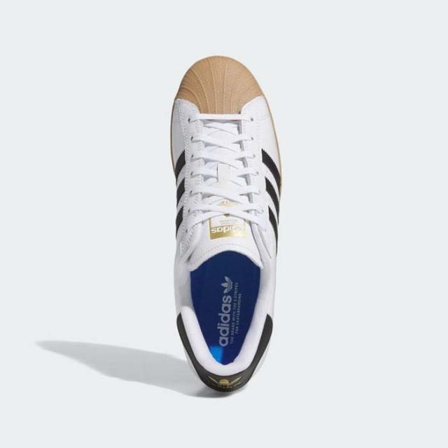 毎日発送 アディダス スーパースター メンズ スニーカー ADIDAS SKATEBOARDING SUPERSTAR ADV IE0669 レザー スケシュー 白黒ガムソール スケートボードシューズ スケボーシューズ[PU3]_2