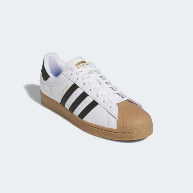 毎日発送 アディダス スーパースター メンズ スニーカー ADIDAS SKATEBOARDING SUPERSTAR ADV IE0669 レザー スケシュー 白黒ガムソール スケートボードシューズ スケボーシューズ[PU3]_4