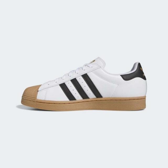毎日発送 アディダス スーパースター メンズ スニーカー ADIDAS SKATEBOARDING SUPERSTAR ADV IE0669 レザー スケシュー 白黒ガムソール スケートボードシューズ スケボーシューズ[PU3]_6