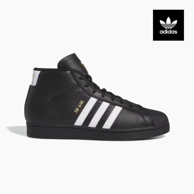 アディダス プロモデル スケートボーディング メンズ スニーカー ADIDAS PRO MODEL ADV IE6593 黒 レザー ハイカット ADIDAS SB[PU1]
