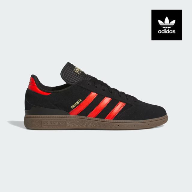 アディダス スケートボーディング ブセニッツ ADIDAS SKATEBOARDING BUSENITZ JH8134 メンズ スケシュー スニーカー 黒赤ガムソール SB 定番[PU3]
