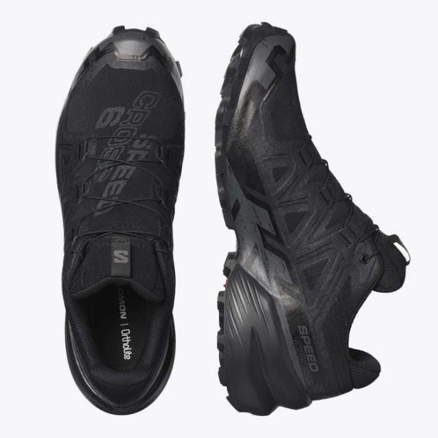 毎日発送 サロモン トレイルランニングシューズ ゴアテックス メンズ レディース SALOMON SPEEDCROSS 6 GORE-TEX M/L41738600 W/L41743400 スピードクロス6 防水 透湿 軽量 トレランシューズ ハイキングシューズ 黒[PU2]_3