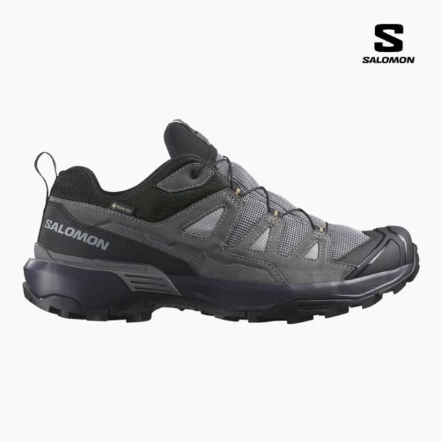 毎日発送 サロモン メンズ ハイキングシューズ 新作 SALOMON X ULTRA 360 LEATHER GORE-TEX 黒 グレー レザー ゴアテックス 防水 透湿 軽量 M/L47571400[PU2]