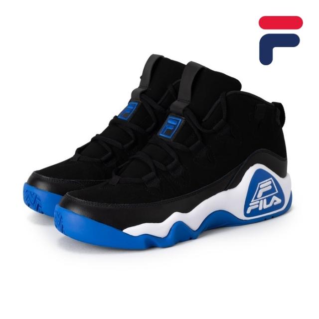 毎日発送 フィラ FILA メンズ レディース スニーカー GRANT HILL 95/25 グラントヒル 復刻 ハイカット バスケットシューズ シグネチャーモデル 黒 MFW25056 018 NBA 靴