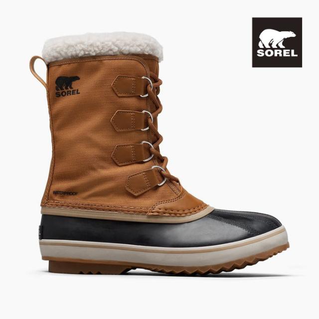 毎日発送 SOREL ソレル 1964パックナイロン ウォータープルーフ 1964 PACK NYLON WP NM5189-224 スノーブーツ メンズ 茶色 保温 防水[PU2]の通販は 16,500円