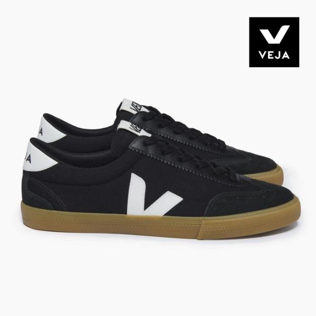 VEJA スニーカー レディース VOLLEY CANVAS BLACK WHITE NATURAL キャンバス 黒 白 ガムソール バレー VO013529[PU1]