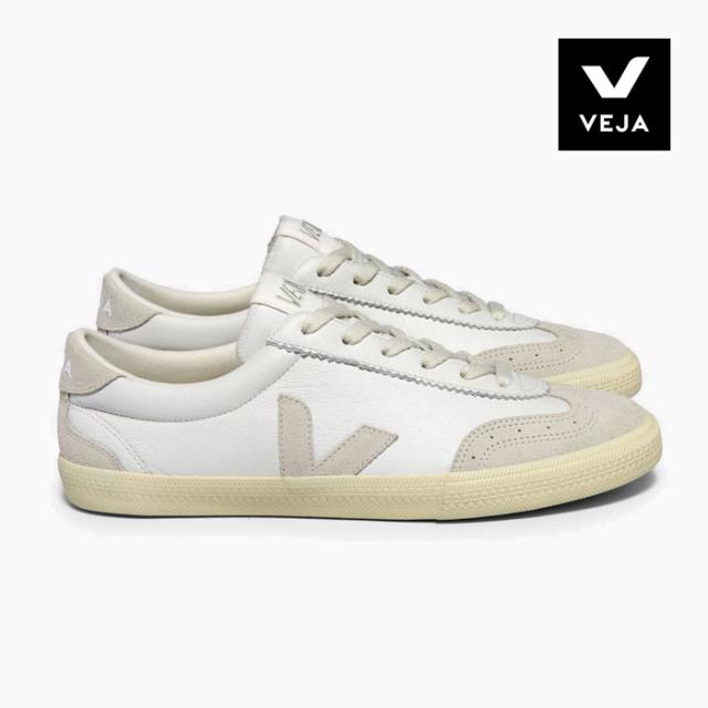 VEJA スニーカー レディース VOLLEY LEATHER WHITE NATURAL レザー 白 ベージュ VO203852[PU1]