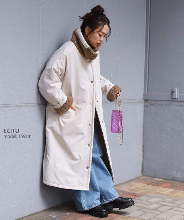 新作 コート レディース 冬 ロング ボア 20代 30代 40代 ミリタリー