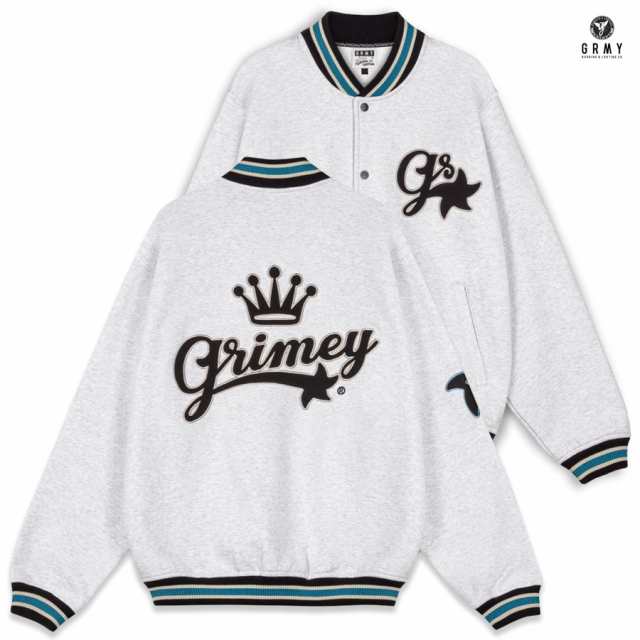 セール 30%OFF SALE GRIMEY グライミー ジャケット アウター スウェットジャケット ロゴ 長袖 ロングスリーブの通販は