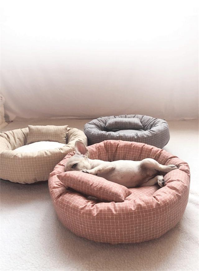 Susan Lanci チェック柄犬用ベッド Susan Lanci チェック柄犬用ベッド Susan Lanci チェック柄犬用