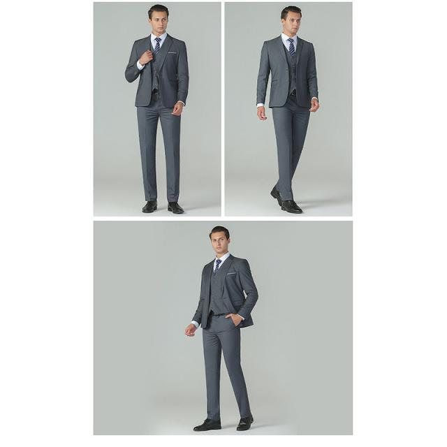 スーツ メンズ スリーピース スリム ビジネス 洗える 上下洗える