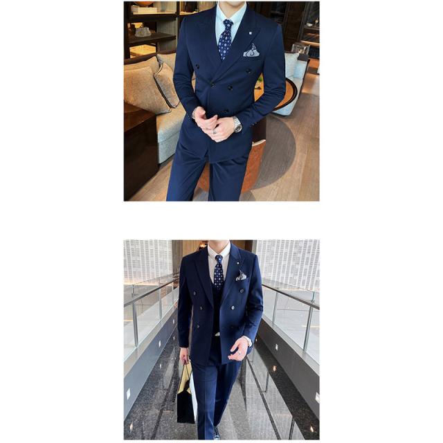 スーツ メンズ スリーピース スリム ビジネス カジュアル 上下洗える