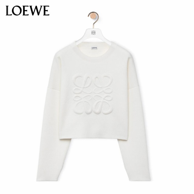 LOEWE ロエベ 秋新作 ロゴニットショートトップス