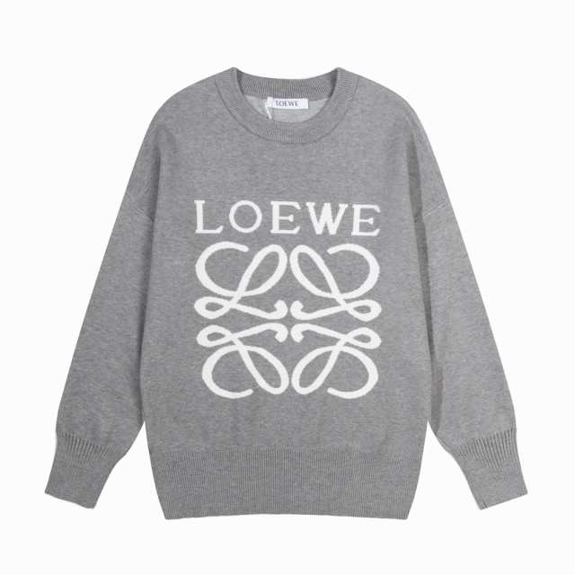 LOEWE（ロエベ）長袖パーカージャカード ロゴ アルファベットデザイン