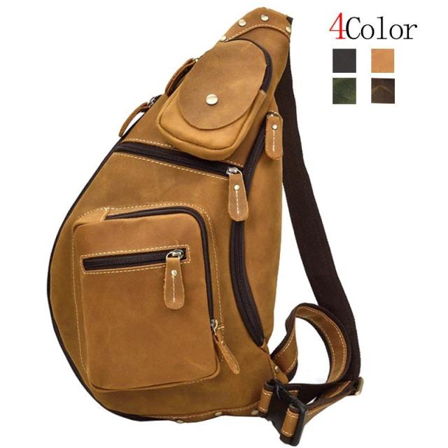 本革 ボディバッグ メンズ レザー 大容量 マチ拡張 耐久 ワンショルダーバッグ 2色 牛革 ショルダーバッグ 斜めがけ鞄 カジュアル鞄 旅行鞄 iPad収納
