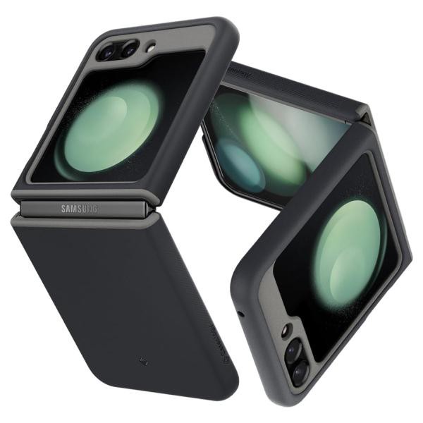 Caseology Galaxy Z Flip5 ケース エアスペース・テクノロジー保護 ACS06247 ブラックセサミの通販は